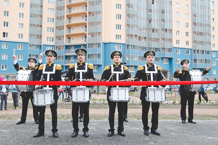 Торжественная сдача строительных объектов